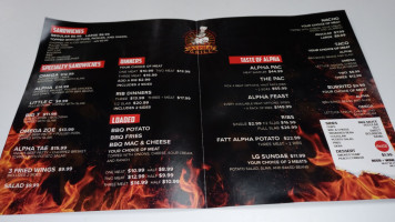 Alpha Grill Bbq menu