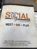 The Social At Midtown menu