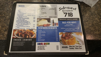 Sabrosura 718 menu