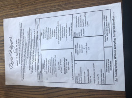 Davis Wayne's menu