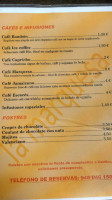 La Marquesa menu
