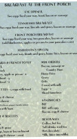 Arrowhead Resort & Marine menu