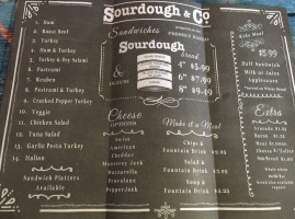 Sourdough Co. menu