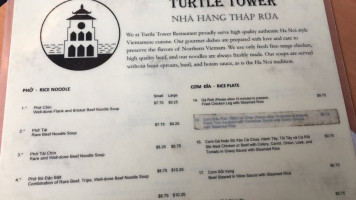 Turtle Tower menu