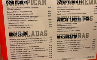 La Castilleria menu