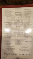 Gold Creek Lodge menu