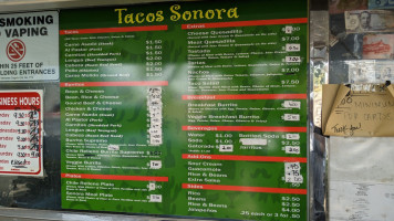 Tacos Sonora inside