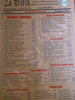 La Buha Vinoteca Valdemoro menu