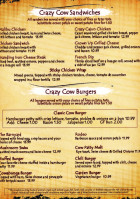 Crazy Cow Cafe food