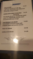 Blue Elephant menu