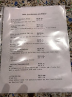 The Coffee Tree menu