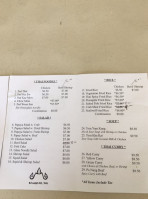 Bangkok Pai menu