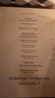 Stef's Table menu