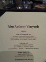 John Anthony Vineyards food