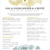 You Yours Distilling Co. menu