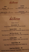 Bistecca Italian Steakhouse menu