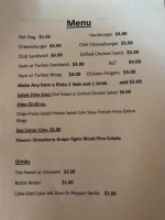 Cannon's Drive-in Catering menu