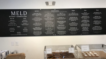 Meld Kitchen Sandwich menu