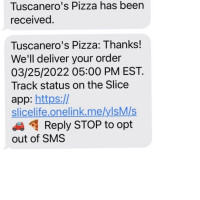 Tuscanero's Pizza food