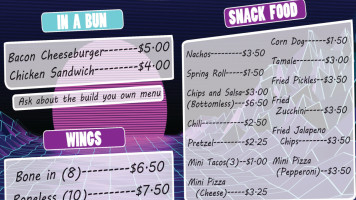 The Game Room menu