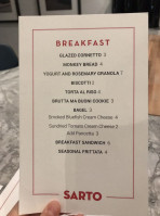 Sarto menu