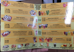 La Fruta Feliz menu