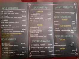 Le Snack De Valou menu