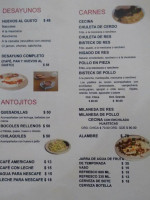 El Ojo De Vidrio menu