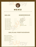 Tia Nair Café menu