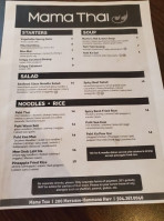 Mama Thai menu