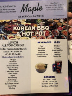 Maple Korean Bbq food