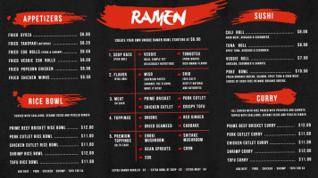 Savage Ramen menu
