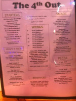The 4th Out Sports Grill menu