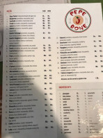 Pizzerie Peperone menu