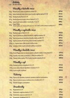 Džbán menu