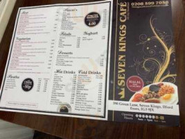 Seven Kings Cafe menu