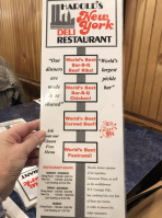 Harold's New York Deli Restaurant menu
