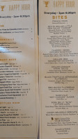 The Country Club Costa Mesa menu