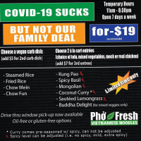 Pho Fresh menu
