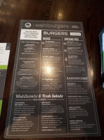 Wahlburgers menu