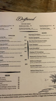 Driftwood- Boynton Beach menu