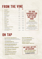 Tap House Grill menu