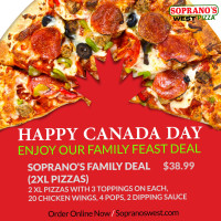 Soprano's West Pizza food