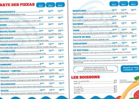 Camion Pizza Vert menu