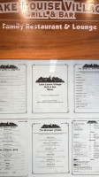 Lake Louise Village Grill & Bar menu