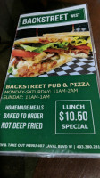 Backstreet Pub Pizza food