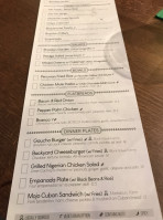 The Still Restaurant Cocktail Bar menu