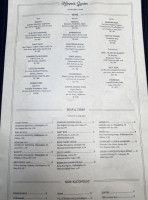 Harper's Garden menu
