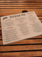 Peckish Pig menu