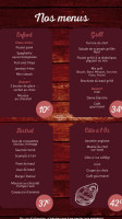 Le Grill Dufour menu